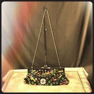 Vintage Beaded Evening Clutch Sm. Shoulder Bag